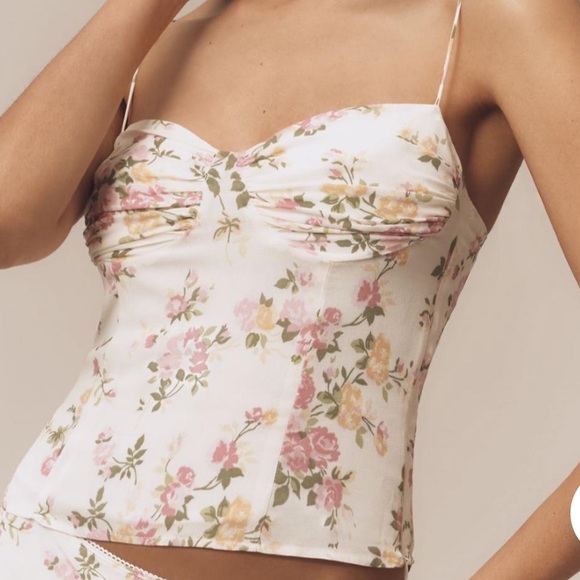 Reformation Pixie Posy Bustier Style Top - Picture 3 of 15